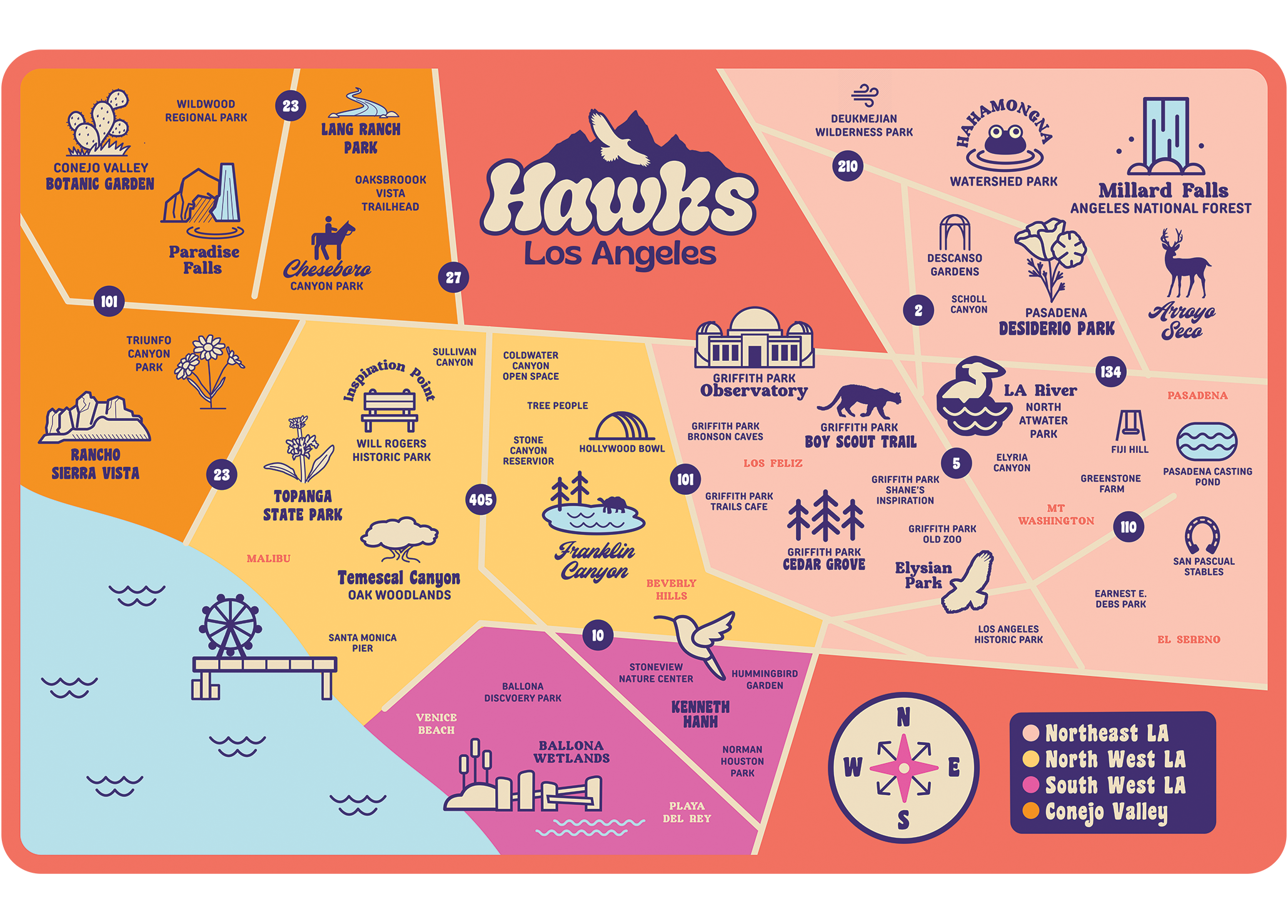 HAWKs LA, Map